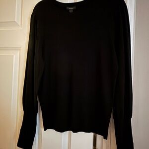 Halogen Black Long Sleeve Lightweight Sweater